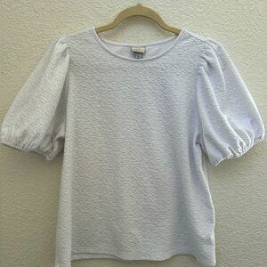 Balloon Sleeve Knit Top